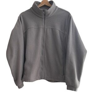 Columbia Vintage Y2K Women’s Core Interchange Fleece Jacket Gray XL